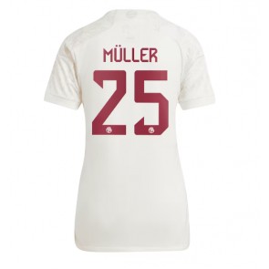 Lacne Ženy Futbalové dres Bayern Munich Thomas Muller #25 2023-24 Krátky Rukáv - Tretina